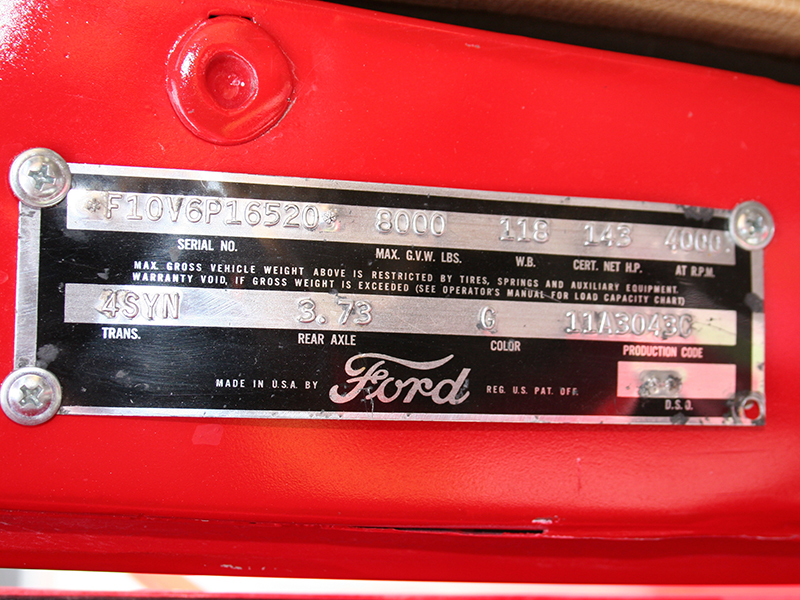 9th Image of a 1956 FORD F100