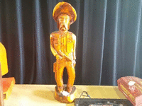 Image 1 of 1 of a N/A MEXICAN SHERIFF STATUE WOOD