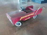 Image 2 of 2 of a N/A FIREFIGHTER PEDAL CAR RED SEAT NO BELL