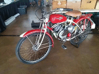 Image 1 of 3 of a 1948 RED WHIZZER MOTORIZE BIKE