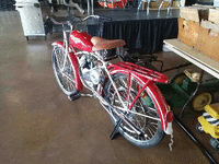 Image 2 of 3 of a 1948 RED WHIZZER MOTORIZE BIKE