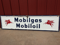 Image 1 of 1 of a 1960 MOBIL OIL SIGN