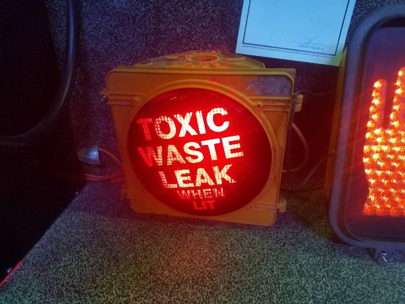 0th Image of a N/A TOXIC WASTE LEAK LIGHTED SIGN