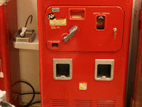 Image 1 of 3 of a N/A COCA COLA BOTTLE VENDING MACHINE
