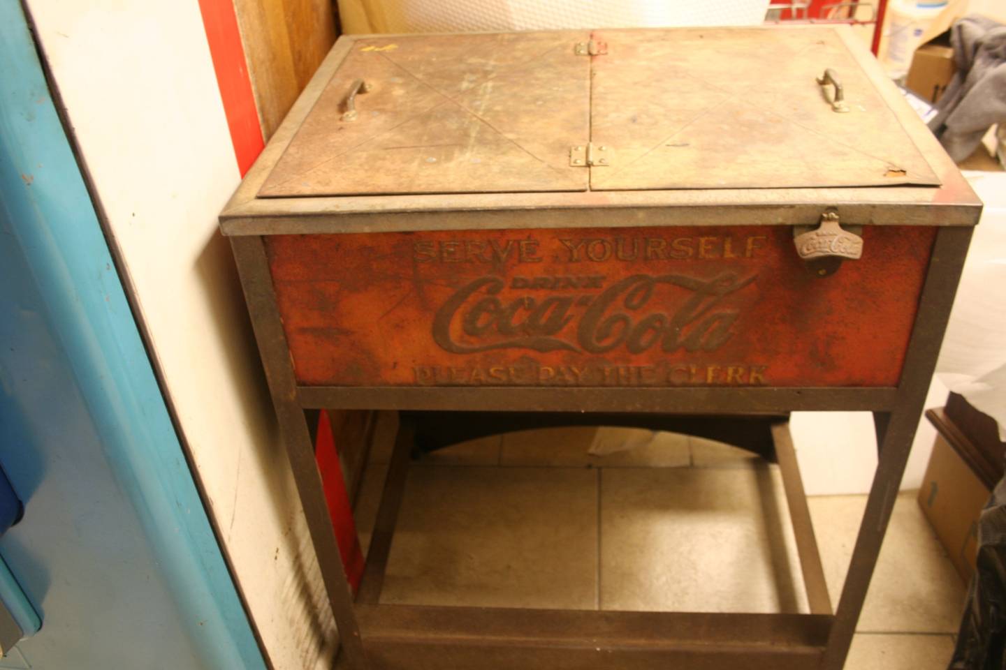 0th Image of a N/A COCA COLA STANDING ICE CHEST