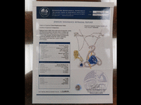 Image 4 of 4 of a N/A NATURAL TANZANITE ZOISITE & DIAMOND PENDANT