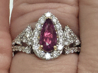 Image 4 of 8 of a N/A KASHMIR SAPPHIRE DIAMOND