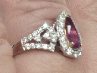 Image 6 of 8 of a N/A KASHMIR SAPPHIRE DIAMOND