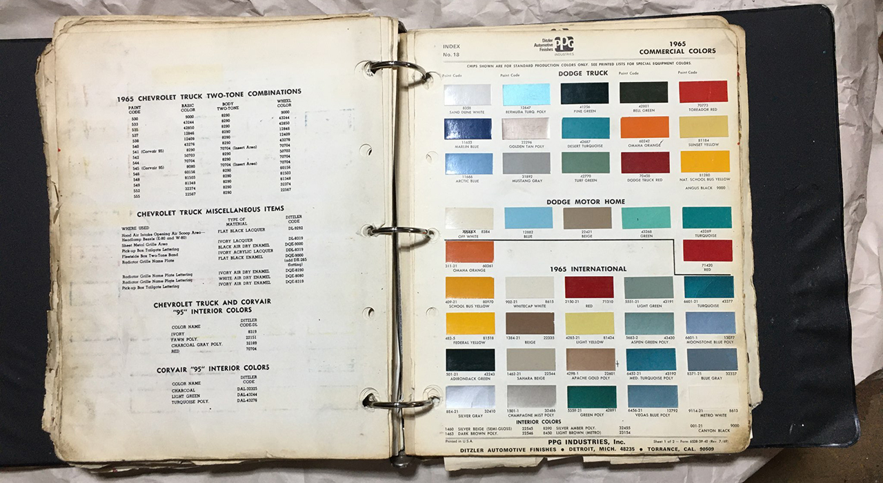 0th Image of a N/A COMMERICAL COLOR CHIPS BOOK DITZLER/ PPG