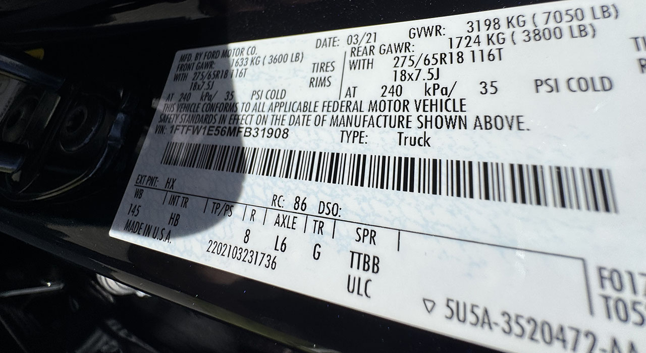 7th Image of a 2021 FORD F150 SHELBY 4X4