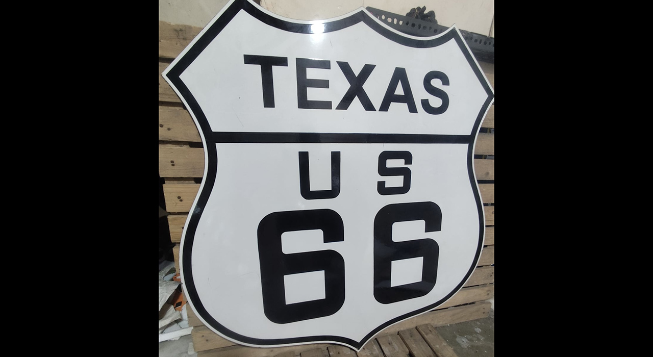 1st Image of a N/A TEXAS US ROUTE 66 SHIELD