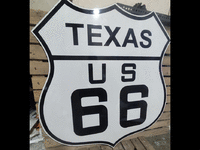 Image 2 of 5 of a N/A TEXAS US ROUTE 66 SHIELD