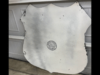 Image 4 of 5 of a N/A TRI-COLOR US ROUTE 66 SHIELD PORCELAIN