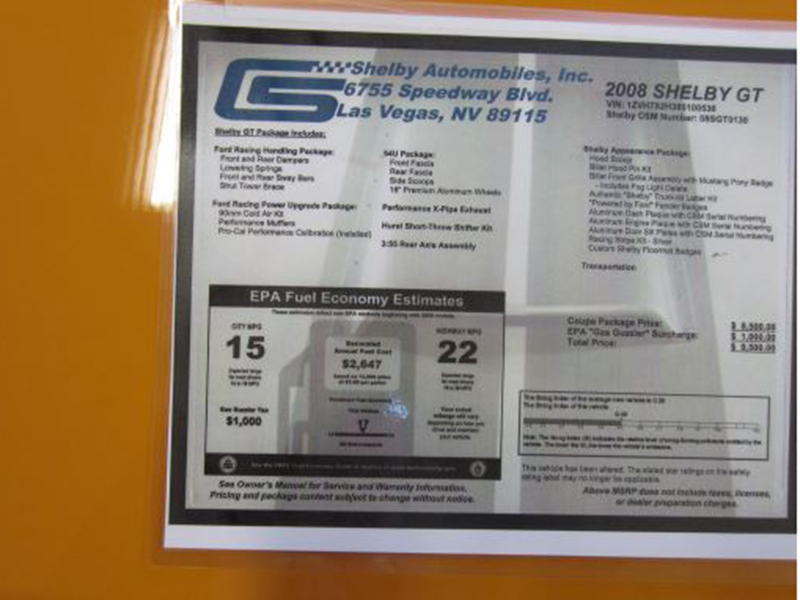 11th Image of a 2008 FORD MUSTANG GT