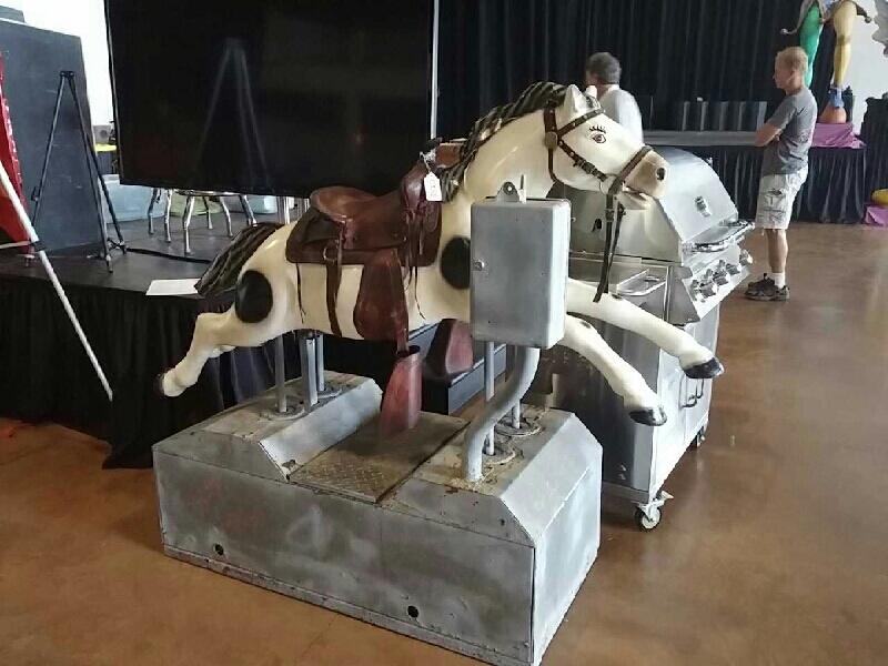 0th Image of a N/A PONY RIDE WHITE W/ BROWN SADDLE