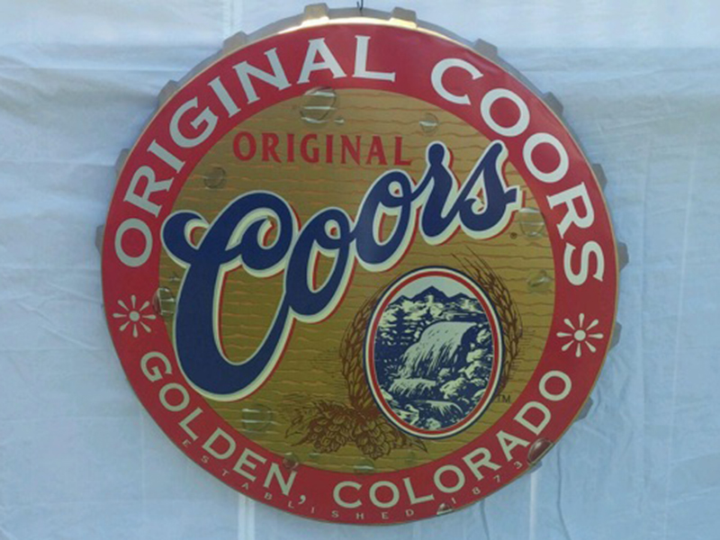 0th Image of a N/A 5 FT METAL COORS BOTTLE CAP