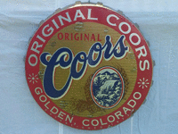 Image 1 of 1 of a N/A 5 FT METAL COORS BOTTLE CAP