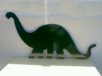Image 1 of 1 of a N/A 5FT STEEL DOUBLE SIDED DINO