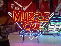Image 1 of 1 of a N/A PAST GAS NEONS MUSCLE CAR GARAGES