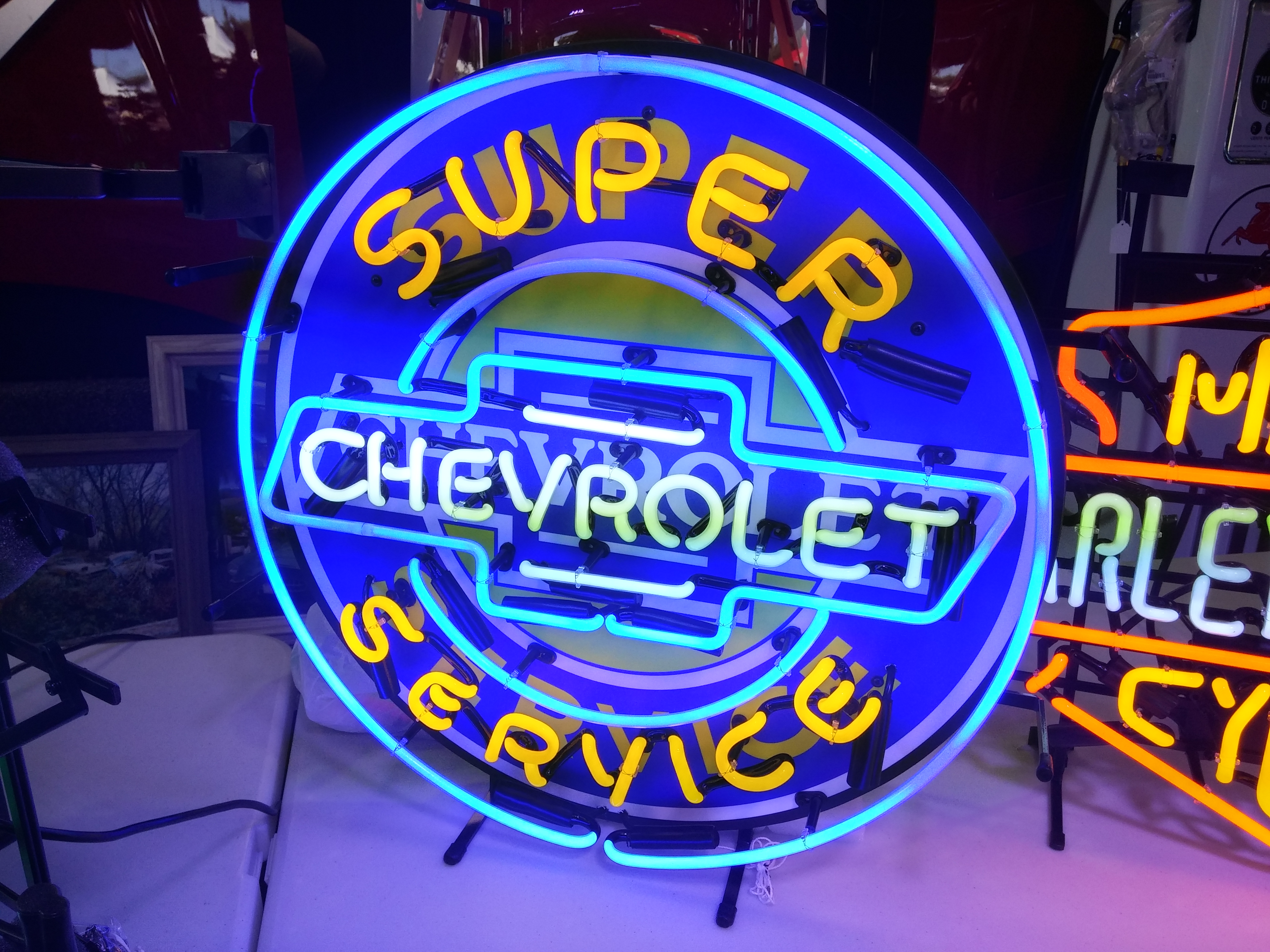 0th Image of a N/A PAST GAS NEONS CHEVVY SUPER SERVICE