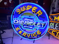Image 1 of 1 of a N/A PAST GAS NEONS CHEVVY SUPER SERVICE