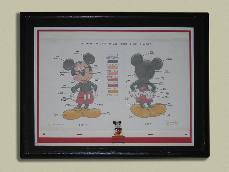 0th Image of a N/A MICKEY MOUSE FIGURINE SHADOW BOX