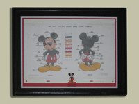 Image 1 of 1 of a N/A MICKEY MOUSE FIGURINE SHADOW BOX