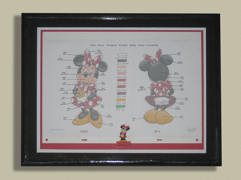 0th Image of a N/A MINNIE MOUSE FIGURINE SHADOW BOX
