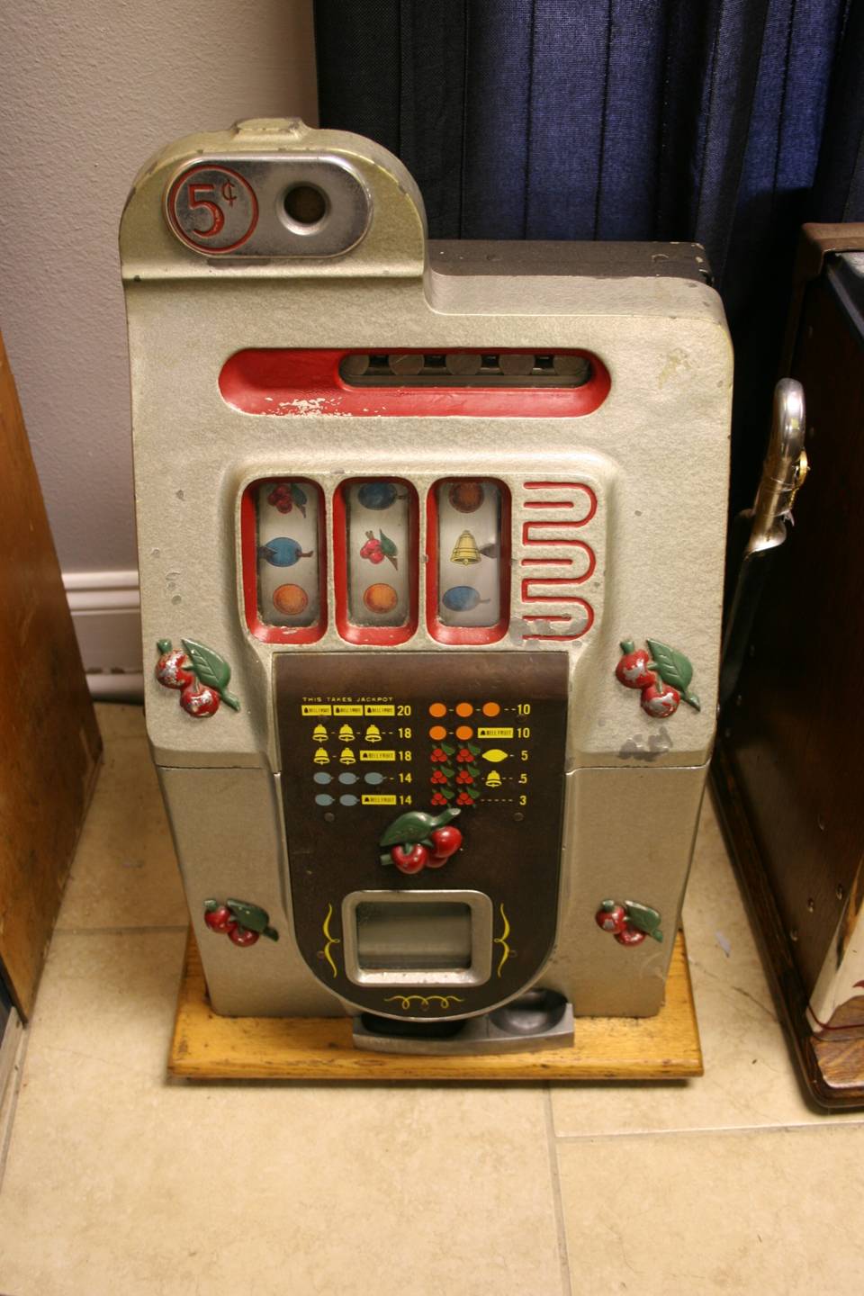 0th Image of a N/A GENUINE MILLS 5 CENT SLOT MACHINE