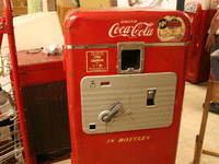 Image 2 of 3 of a N/A COCA COLA BOTTLE VENDING MACHINE