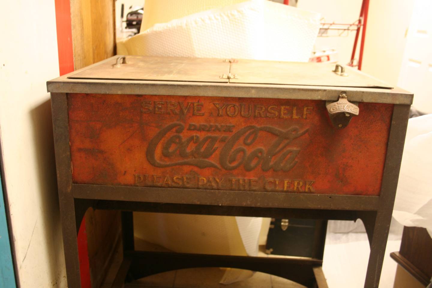1st Image of a N/A COCA COLA STANDING ICE CHEST