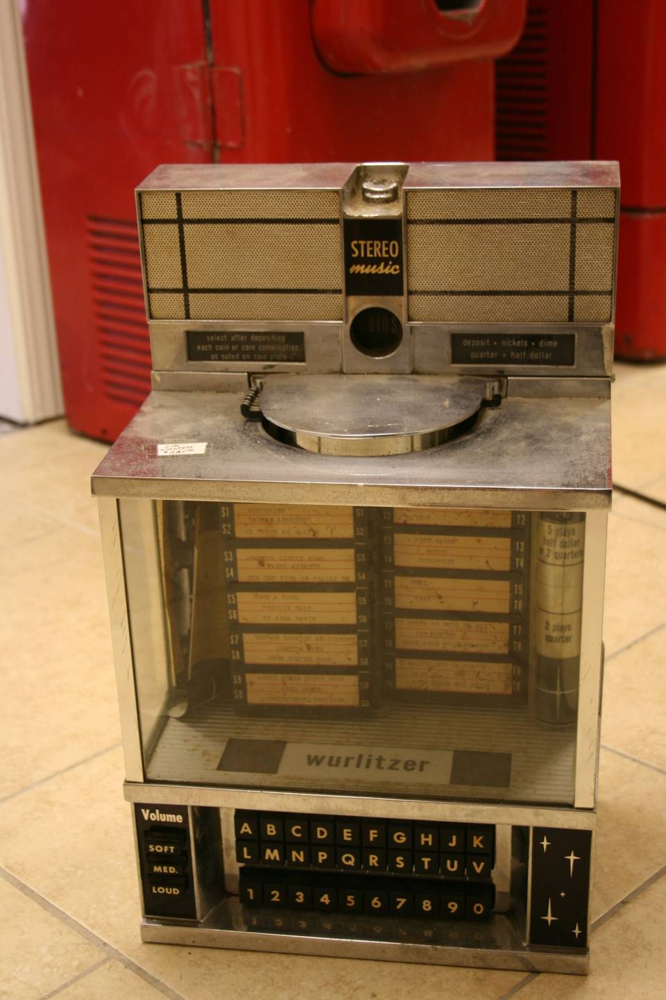 0th Image of a N/A WURLITZER SMALL JUKE BOX