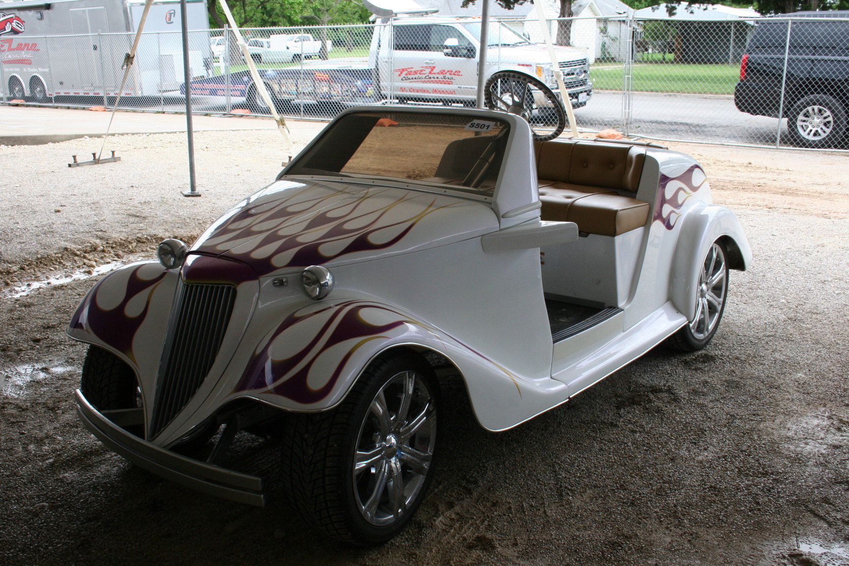 1st Image of a 2001 CLUB CAR GOLF CART 1940 FORD DESIGN