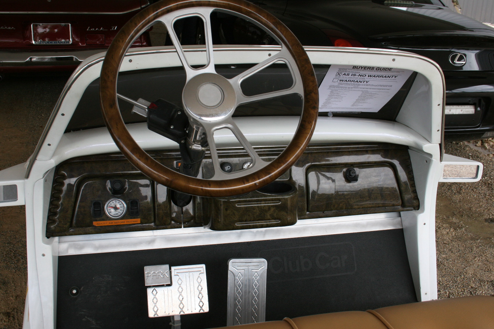 3rd Image of a 2001 CLUB CAR GOLF CART 1940 FORD DESIGN