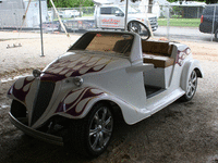 Image 2 of 8 of a 2001 CLUB CAR GOLF CART 1940 FORD DESIGN