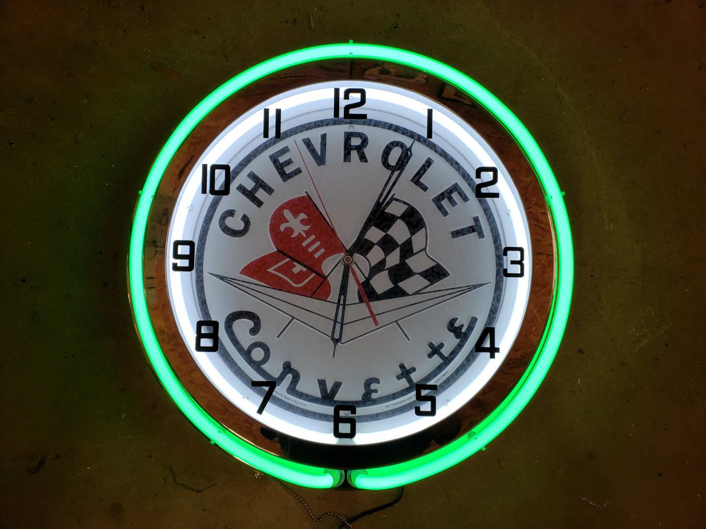 0th Image of a N/A CORVETTE NEON CLOCK