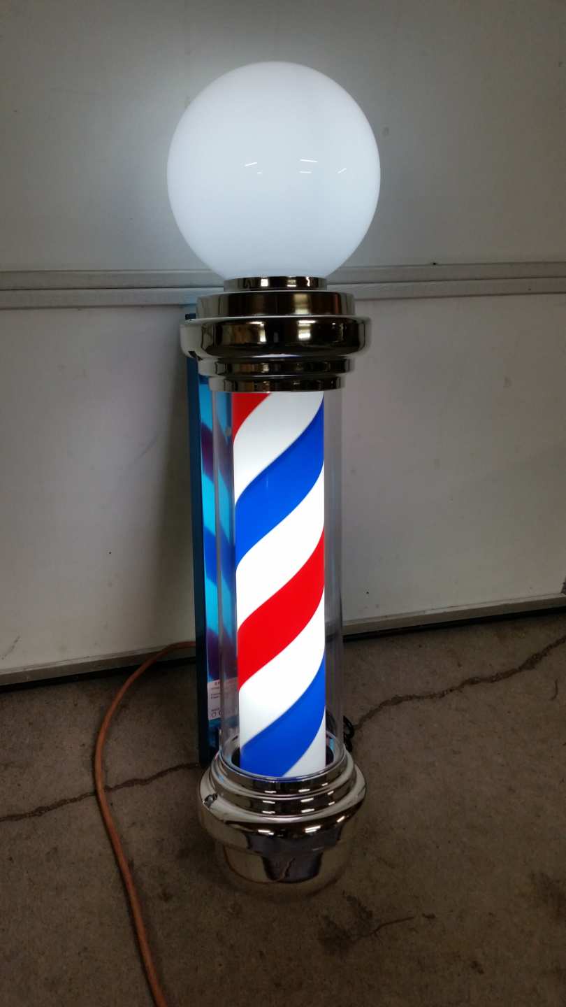 0th Image of a N/A BARBER POLE LIGHTS AND SPINS