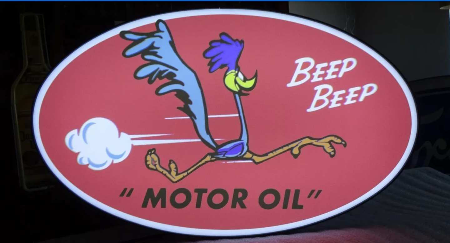 0th Image of a N/A ROAD RUNNER LIGHTED SIGN
