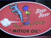 Image 1 of 1 of a N/A ROAD RUNNER LIGHTED SIGN