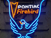 Image 1 of 1 of a N/A PONTIAC WIRE RACK NEON SIGN