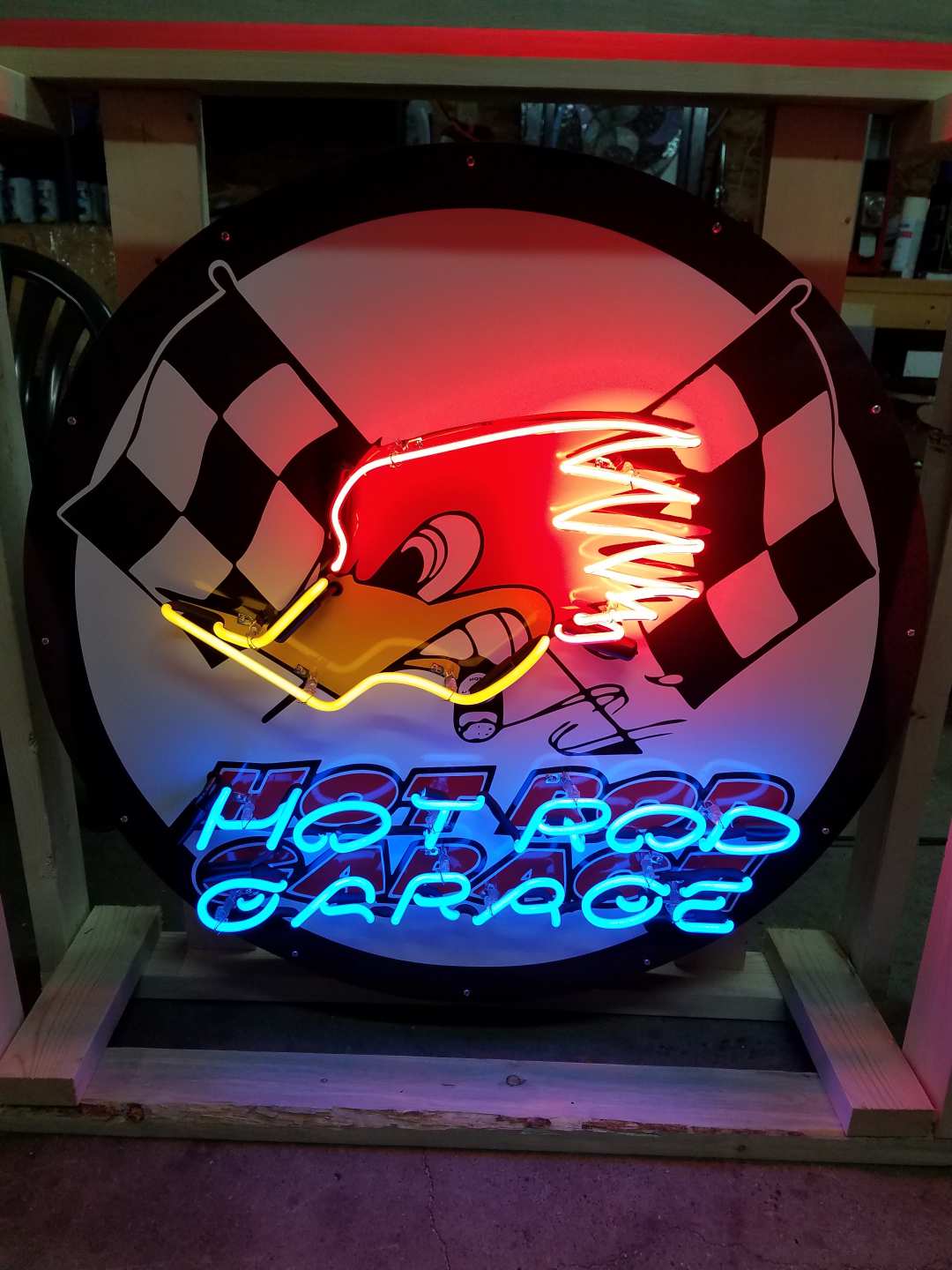 0th Image of a N/A HOT ROD GARAGE NEON SIGN