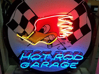 Image 1 of 1 of a N/A HOT ROD GARAGE NEON SIGN