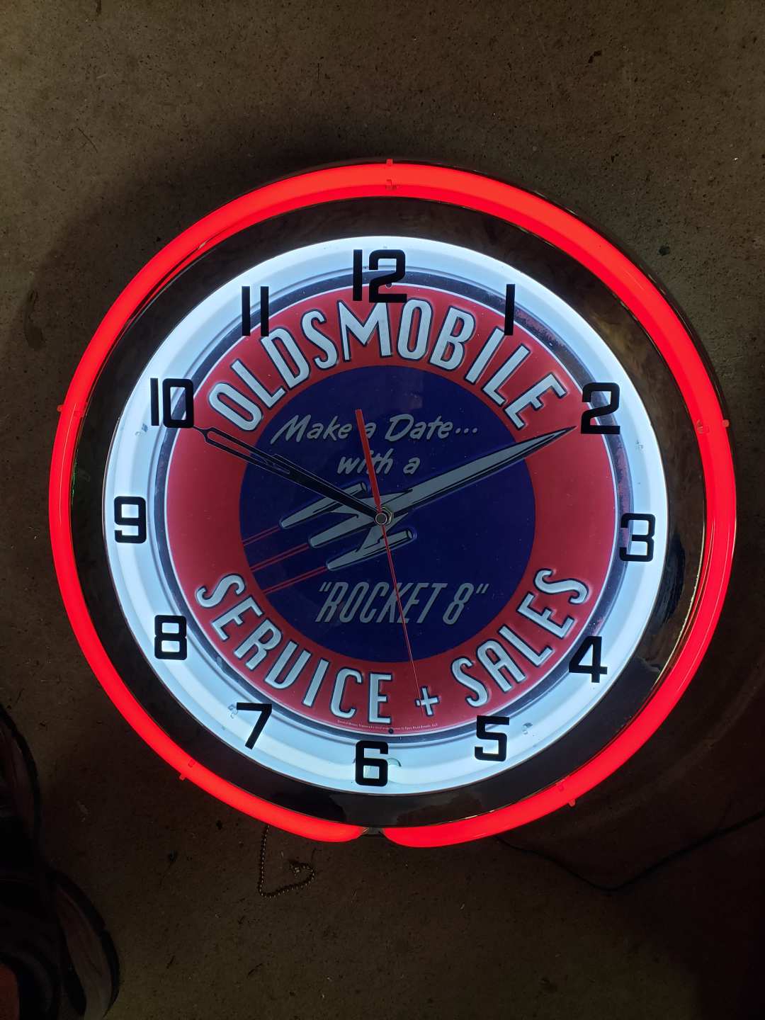 0th Image of a N/A OLDSMOBILE NEON CLOCK