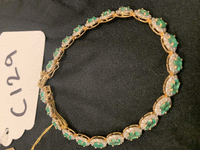 Image 2 of 3 of a N/A BRACELET EMERALD & DIAMOND