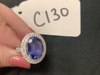 Image 2 of 3 of a N/A RING TANZANITE & DIAMOND