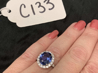 Image 2 of 3 of a N/A RING TANZANITE & DIAMOND