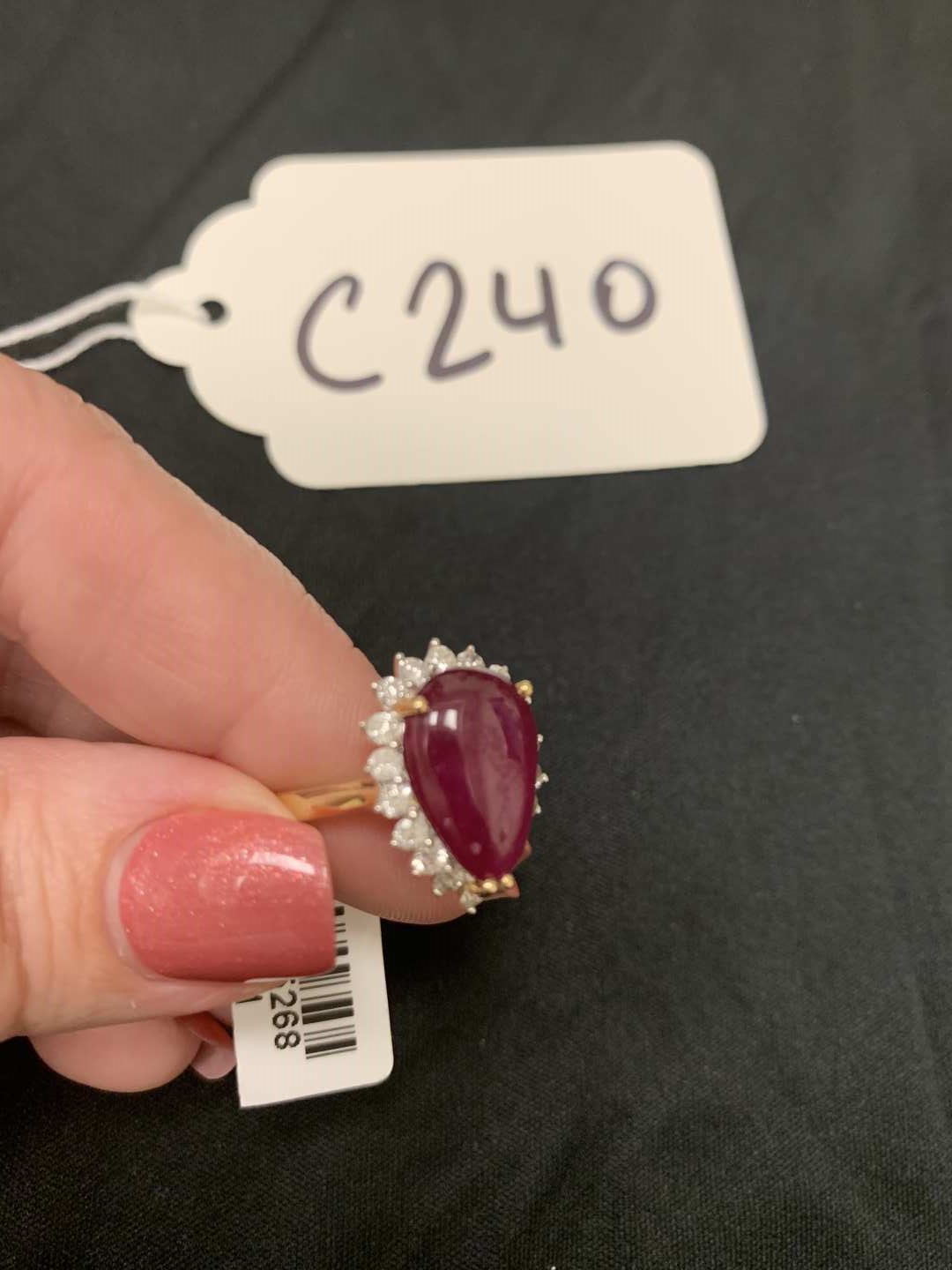 1st Image of a N/A RING RUBY 7 DIAMOND