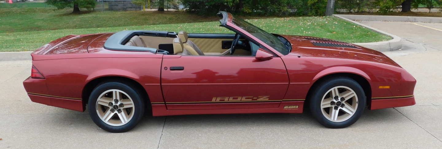 4th Image of a 1987 CHEVROLET CAMARO IROC