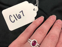 Image 1 of 3 of a N/A RUBY DIAMOND RING N/A