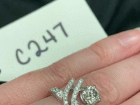 Image 1 of 2 of a N/A PLATINUM DIAMOND RING
